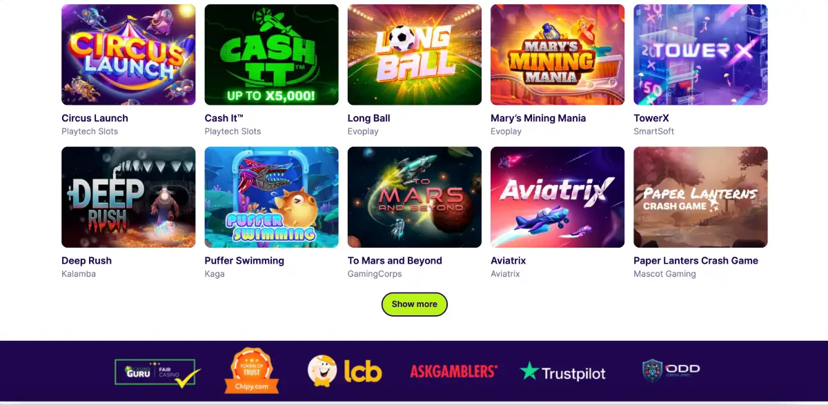 How to find Aviatrix game on Bullsbet